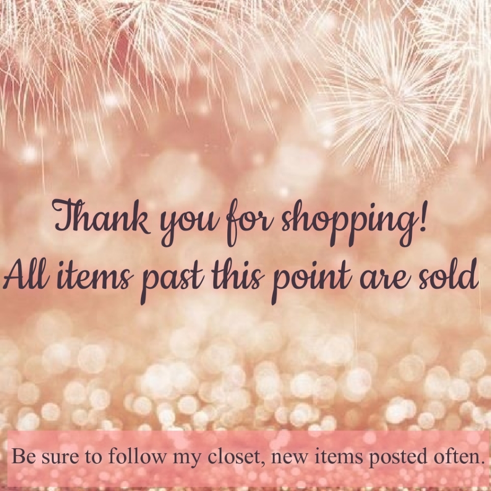 Items below this point are sold